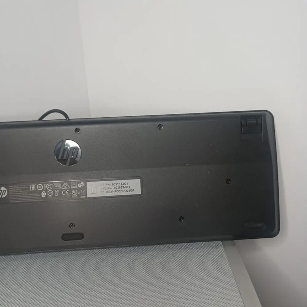 HP 803181-001 USB Slim Business Keyboard Black Wired QWERTY Windows Open Box